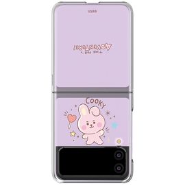 [S2B] BT21 Baby Sketch Galaxy Z Flip 3 Transparent Slim Case _BTS Character, BTS, UV Print, PC Material, Slim Case, Transparent Case_Made in New Zealand